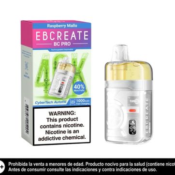 Imagen del producto Elfbar Bc Pro Raspberry Mallo 40.000 Puffs