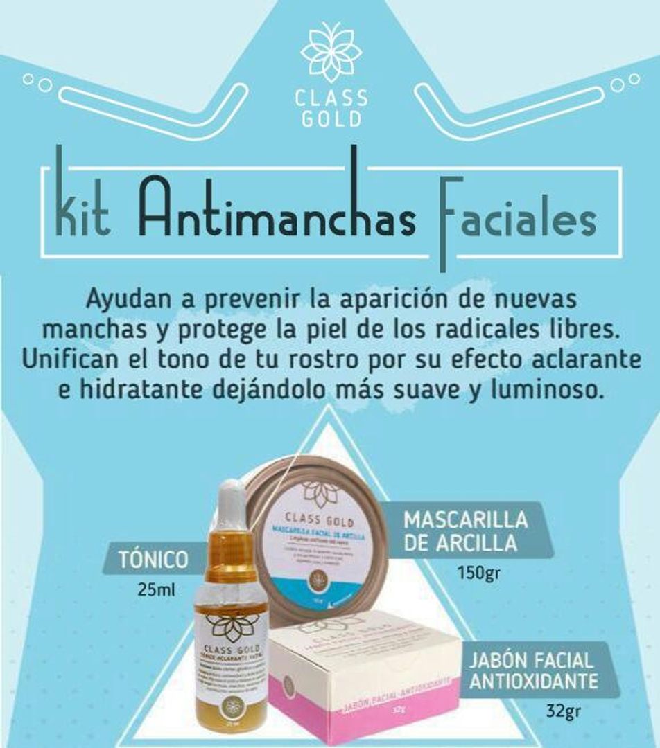 Kit facial antimanchas classgold 
