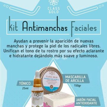 Imagen del producto Kit facial antimanchas classgold 