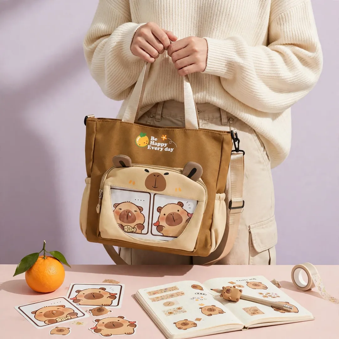 BOLSO CAPYBARA CON CARGADERAS