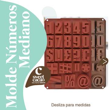 Molde Silicona Numeros Mediano - imagen 1
