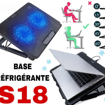 Imagen del producto BASE PARA PORTATIL S18 4 VENTILADORES