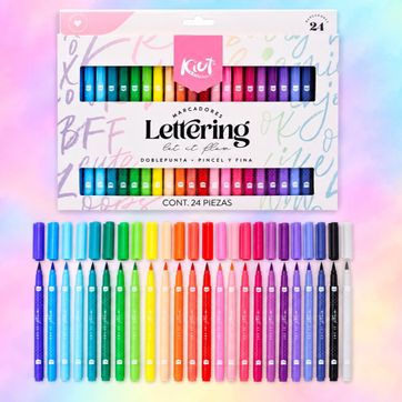 Imagen del producto Marcadores Lettering Kiut x 24 