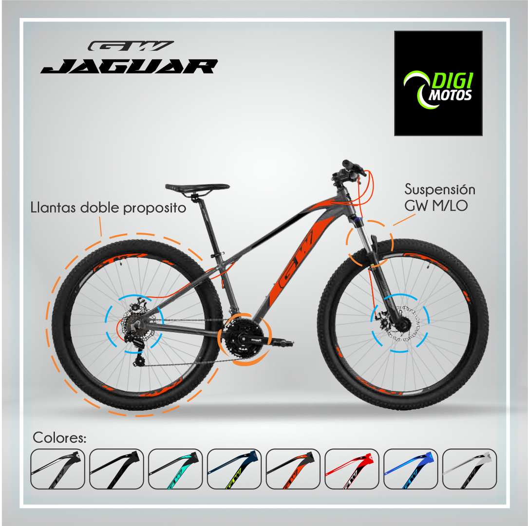 JAGUAR 7 VELOCIDADES FRENO MECANICO