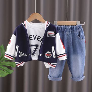 Set x3 Jean Chaqueta Beisboll - imagen 1