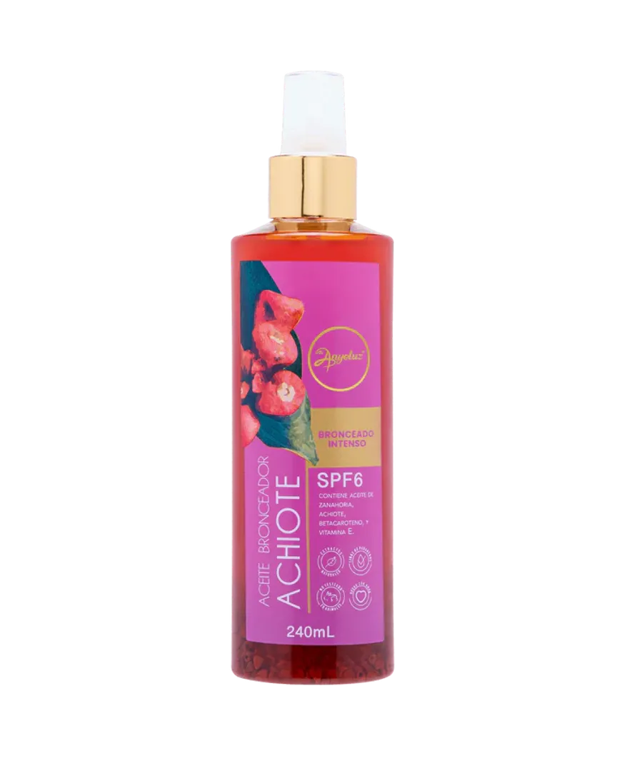 ACEITE BRONCEADOR DE ACHIOTE ANYELUZ  FPS 6