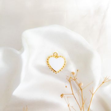 Imagen del producto DIJE DE CORAZON BLANCO 