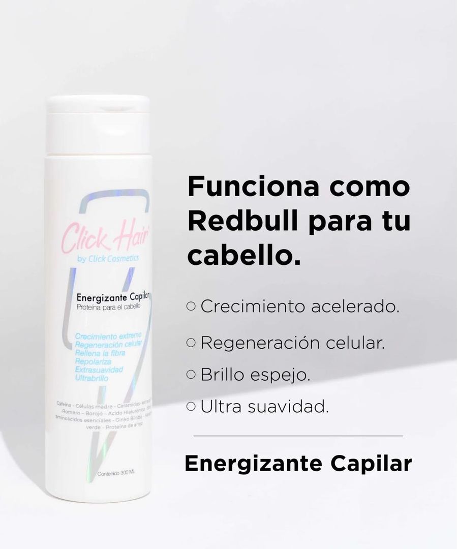 ENERGIZANTE CAPILAR 300ML CLICK HAIR 