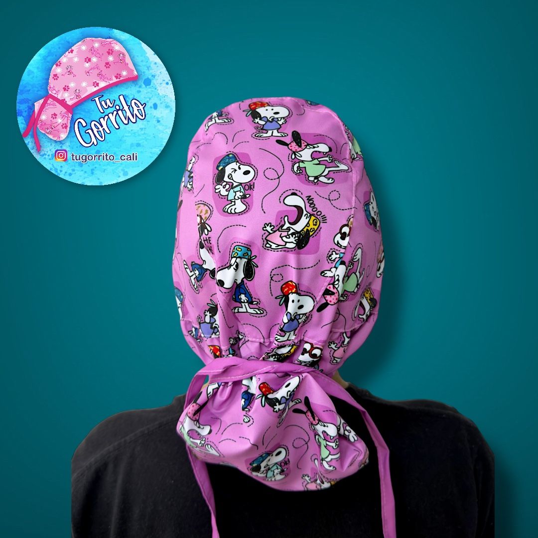 Snoopy gorritos fondo rosa 
