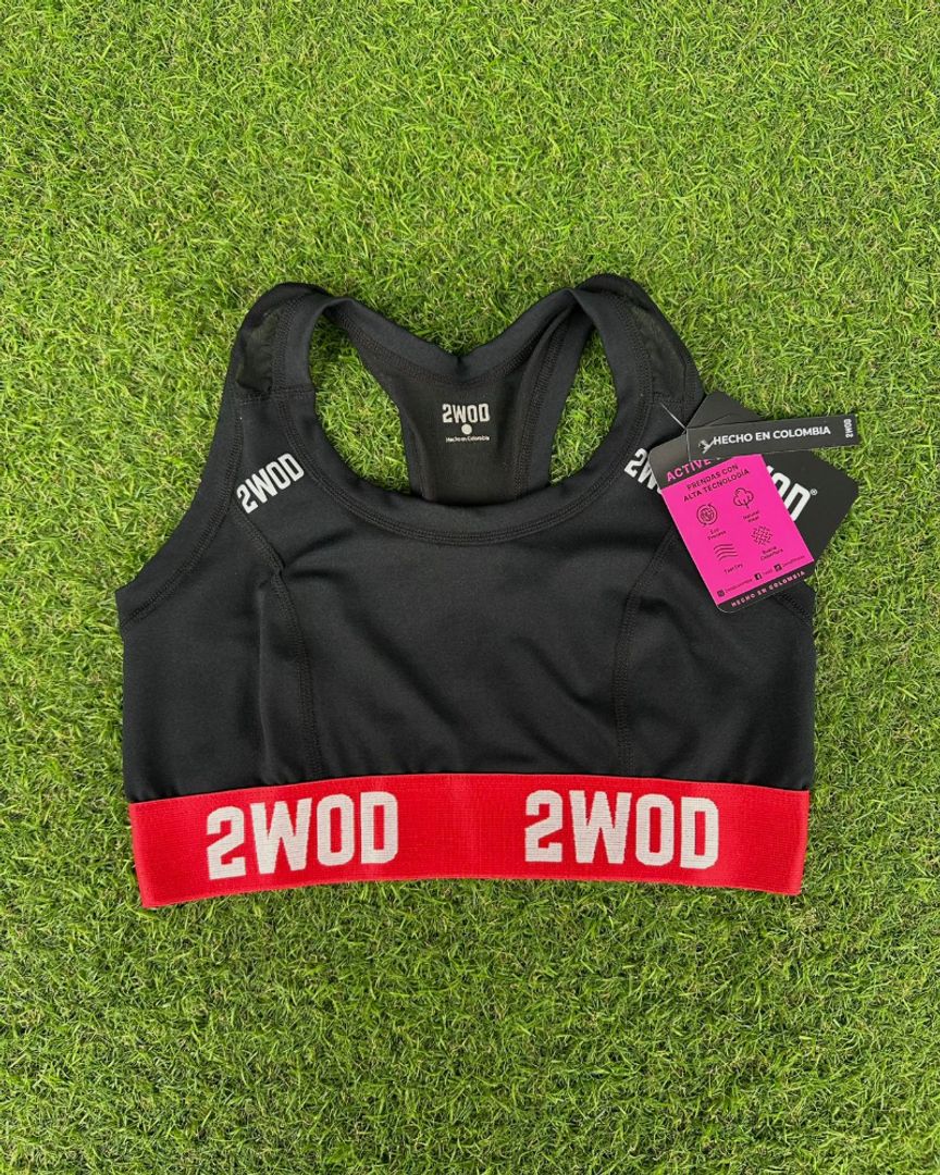 NEW TOP UTF PRO NEGRO/ROJO