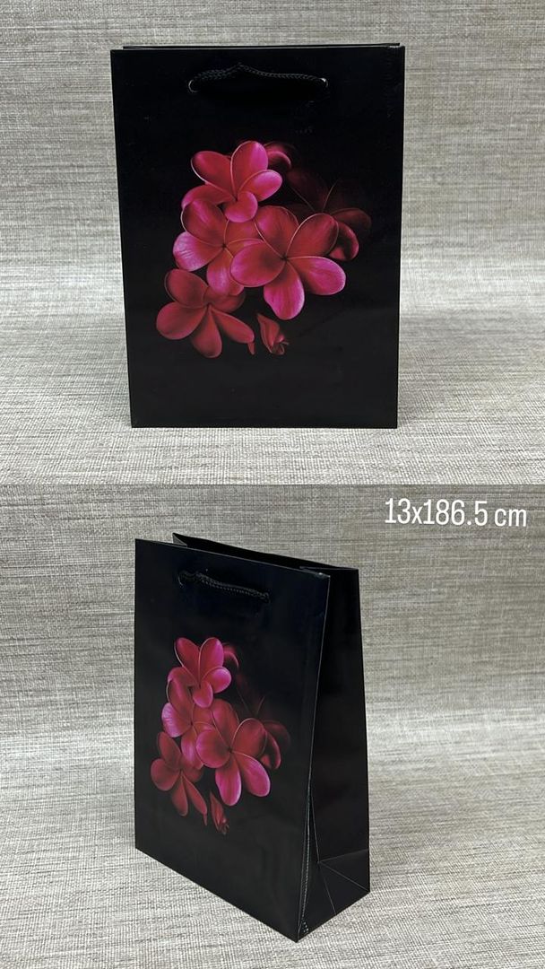 BOLSA DE RRGALO CON FLOR 