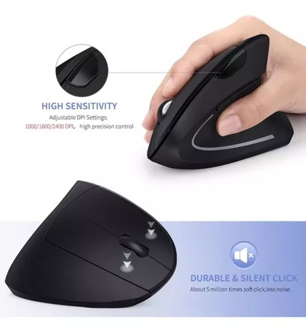 MOUSE VERTICAL INALAMBRICO D5 