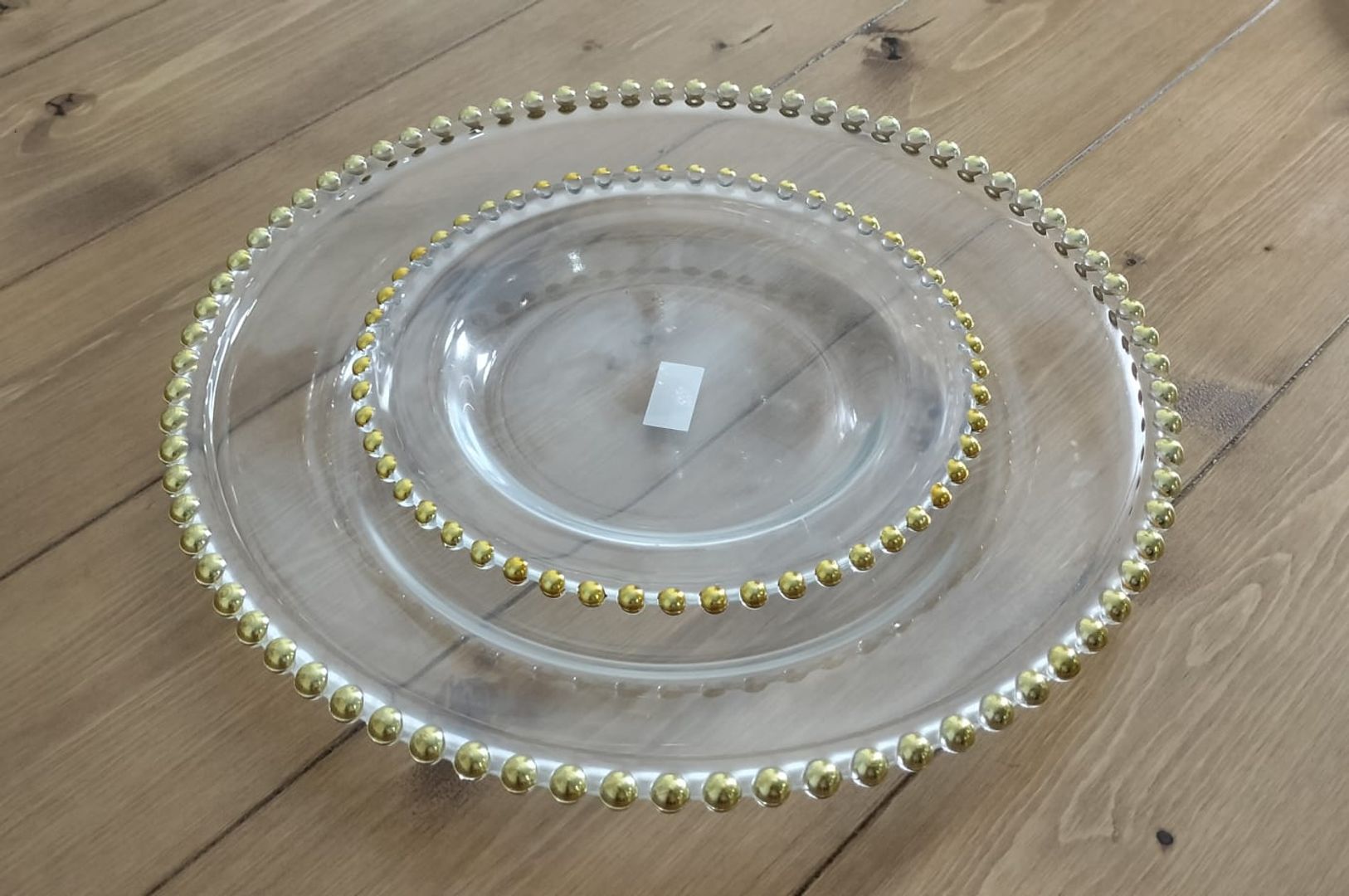 VAJILLA  BOLITAS DORADAS