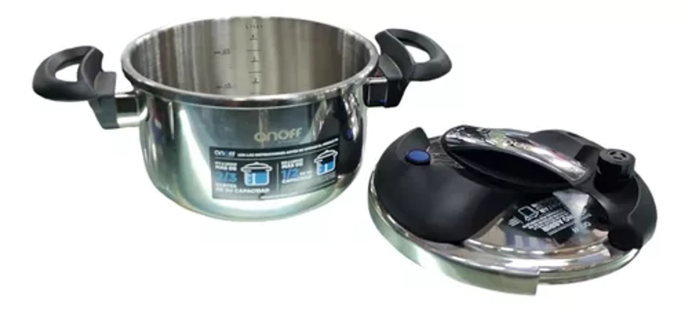  Olla A Presión Acero Inoxidable 5 Litros Express Con Vaporiz