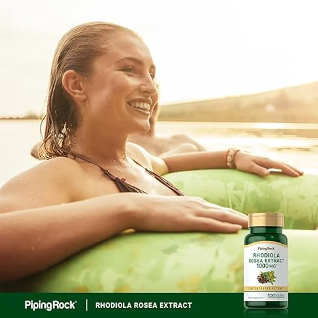 Rhodiola Rosea  1000mg 120 Cáp Piping Rock 