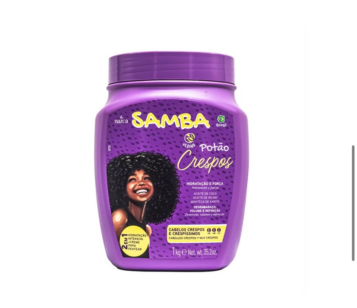 CREMA HIDRATACIÓN + CREMA PEINAR SAMBA CRESPO