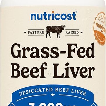 Hígado de res desecado 750 mg por cápsula 120 cap NUTRICOST - imagen 1