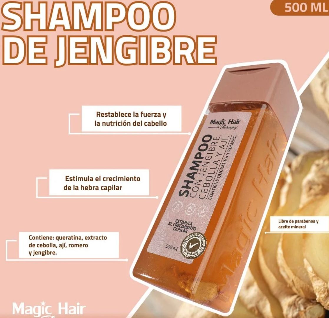 Shampoo con gengibre