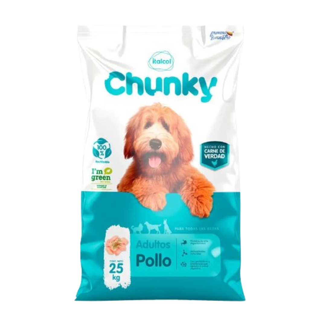 Alimento Para Perro Chunky Adulto Nuggets Pollo - Chunky 25 kg