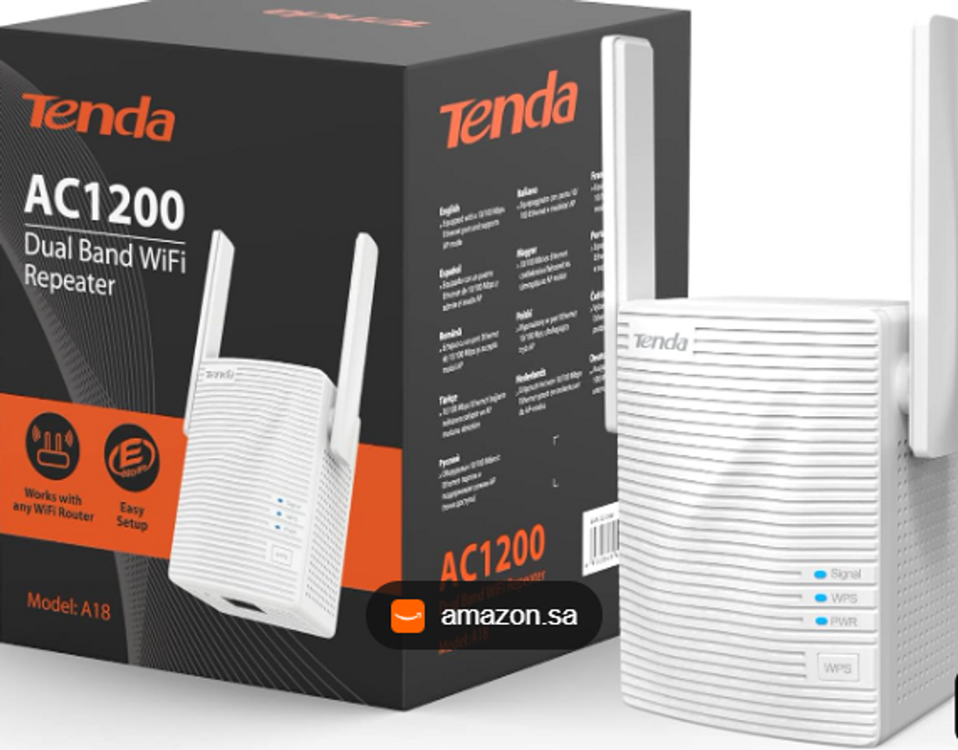  Repetidor Wi-Fi Tenda AC1200 – Modelo A18