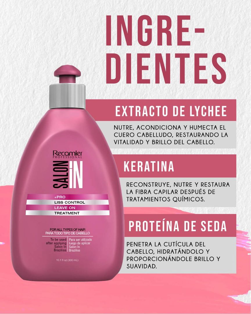 Tratamiento sin enjuague Liss Control Salon In 300 ml