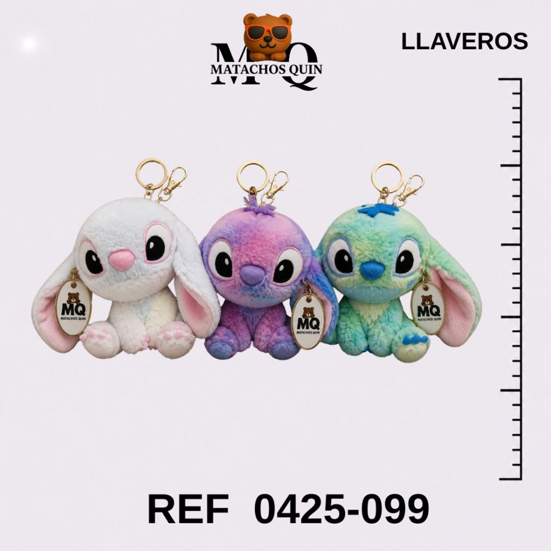 LLAVEROS DE STITCH COLORIDOS