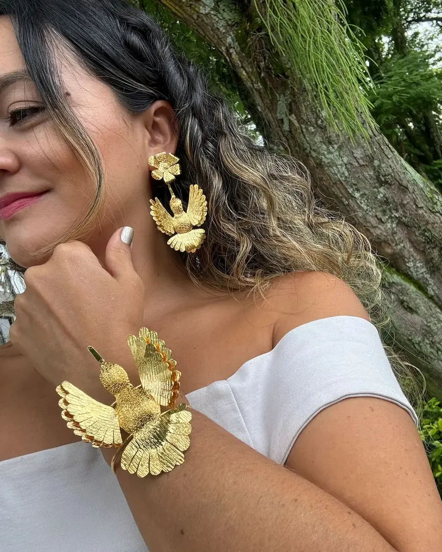 BRAZALETE COLIBRÍ FLOR - ITIEL