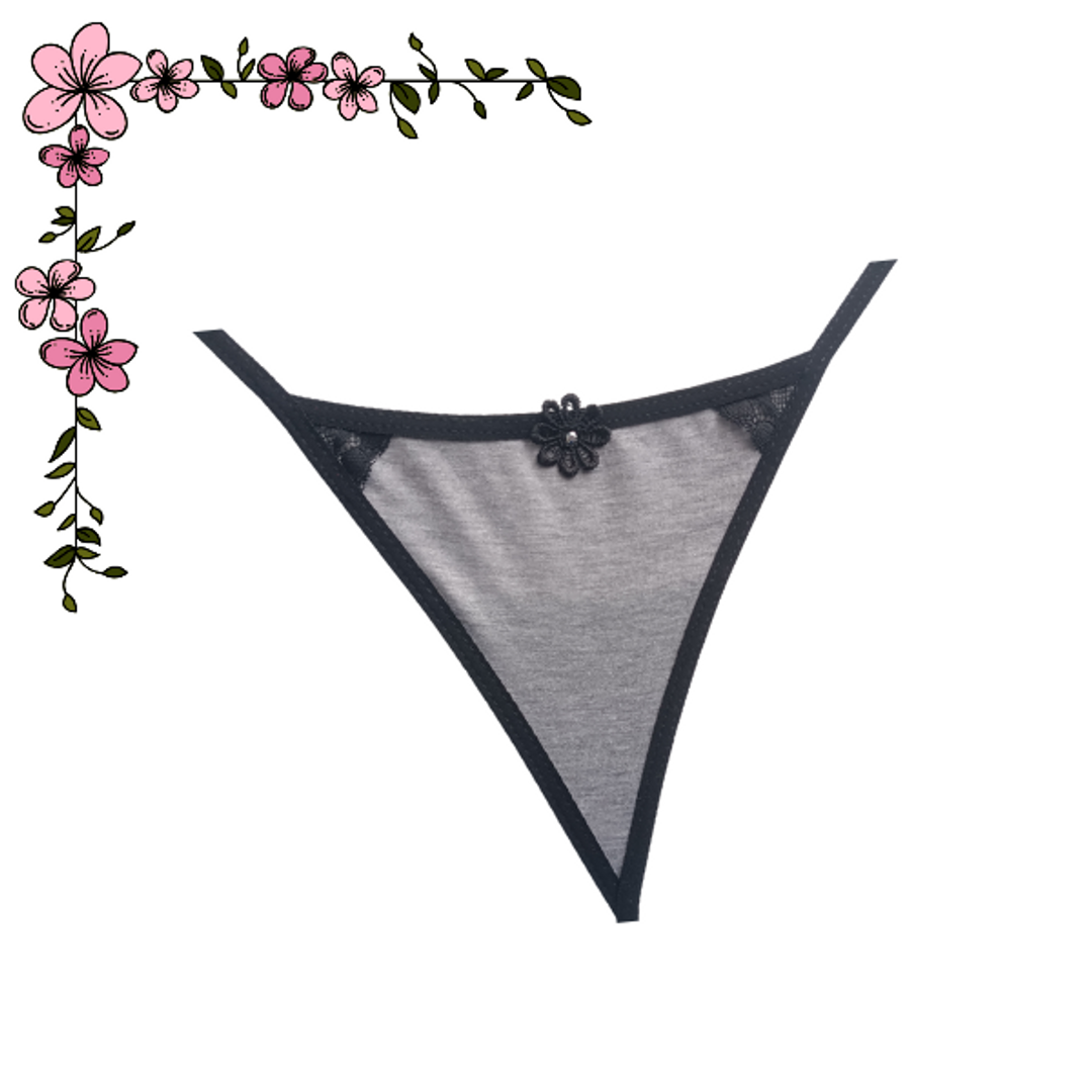 Tanga hilo en T algodón 