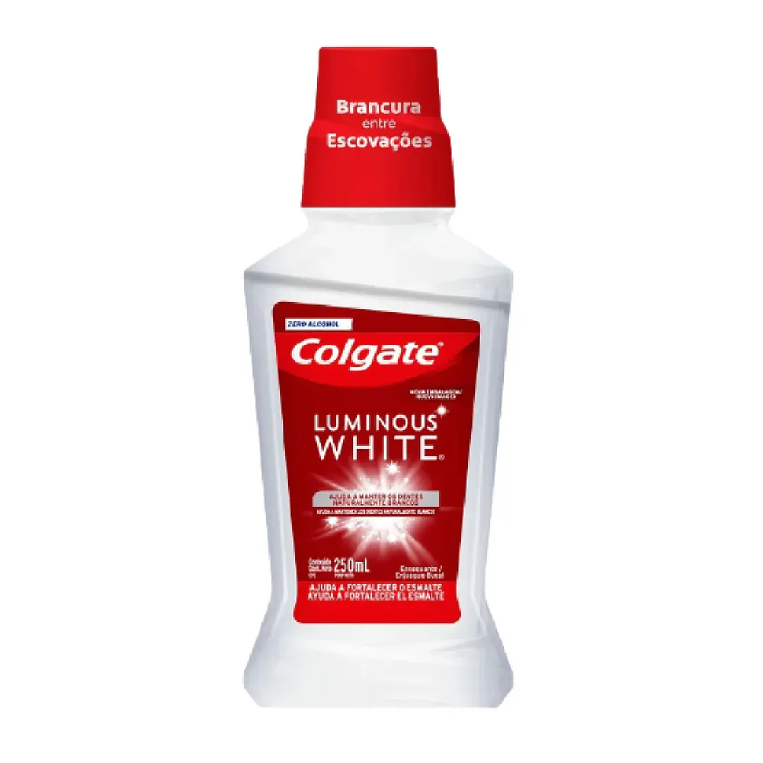 ENJUEGUE COLGATE LUMINOUES WHITE*250ML