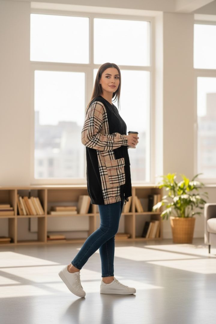 BUZO TURKO TIPO BURBERRY