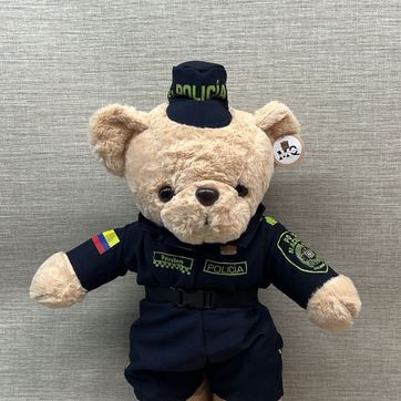 Imagen del producto OSO POLICIA COLOR BEIGE 55 CM 