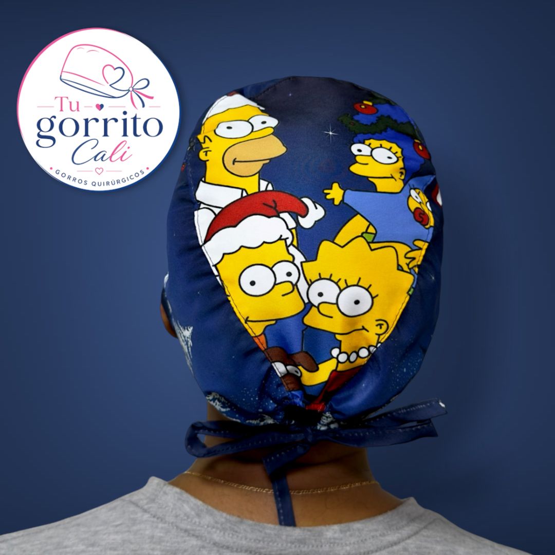 Simpsons Navidad azul oscuro hombre 