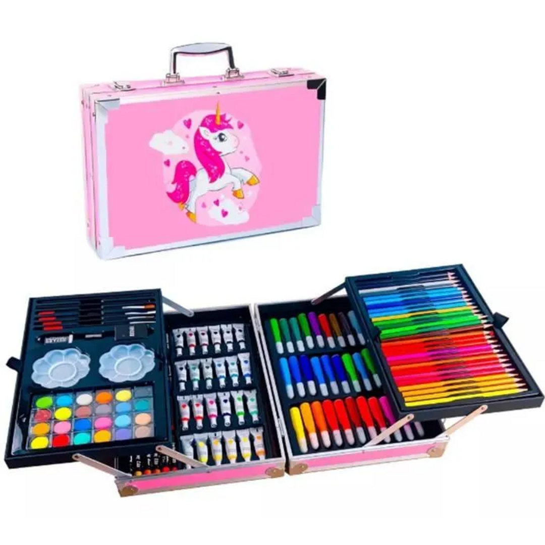 MALETIN KIT DE ARTE METALICO DIBUJO CREATIVO