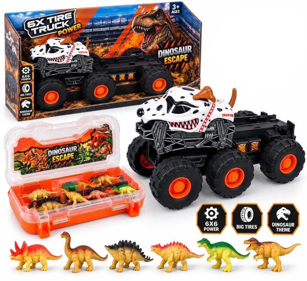 CAMION MONSTER DINOSAURIO 