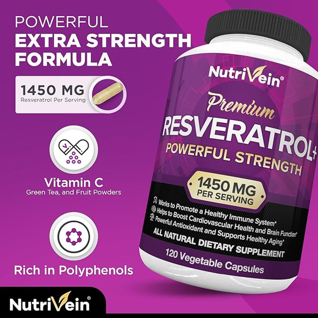 Resveratrol 1450mg 120 Cáp
