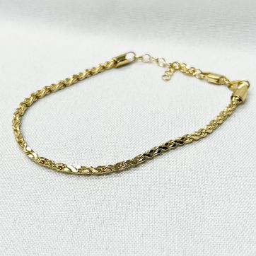 Imagen del producto Pulsera Rustica Entrelazada 18cm 2mm