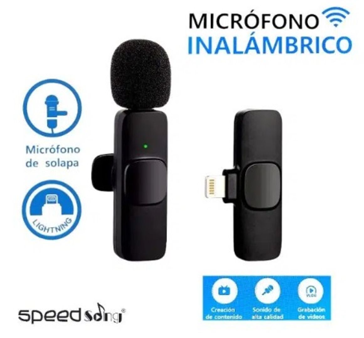 Micrófono solapa Inalámbrico Iphone SpeedSong SG4041