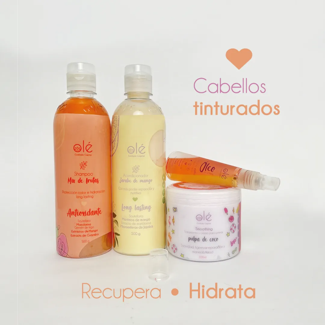 Kit capilar cabellos tinturados , olé capilar 