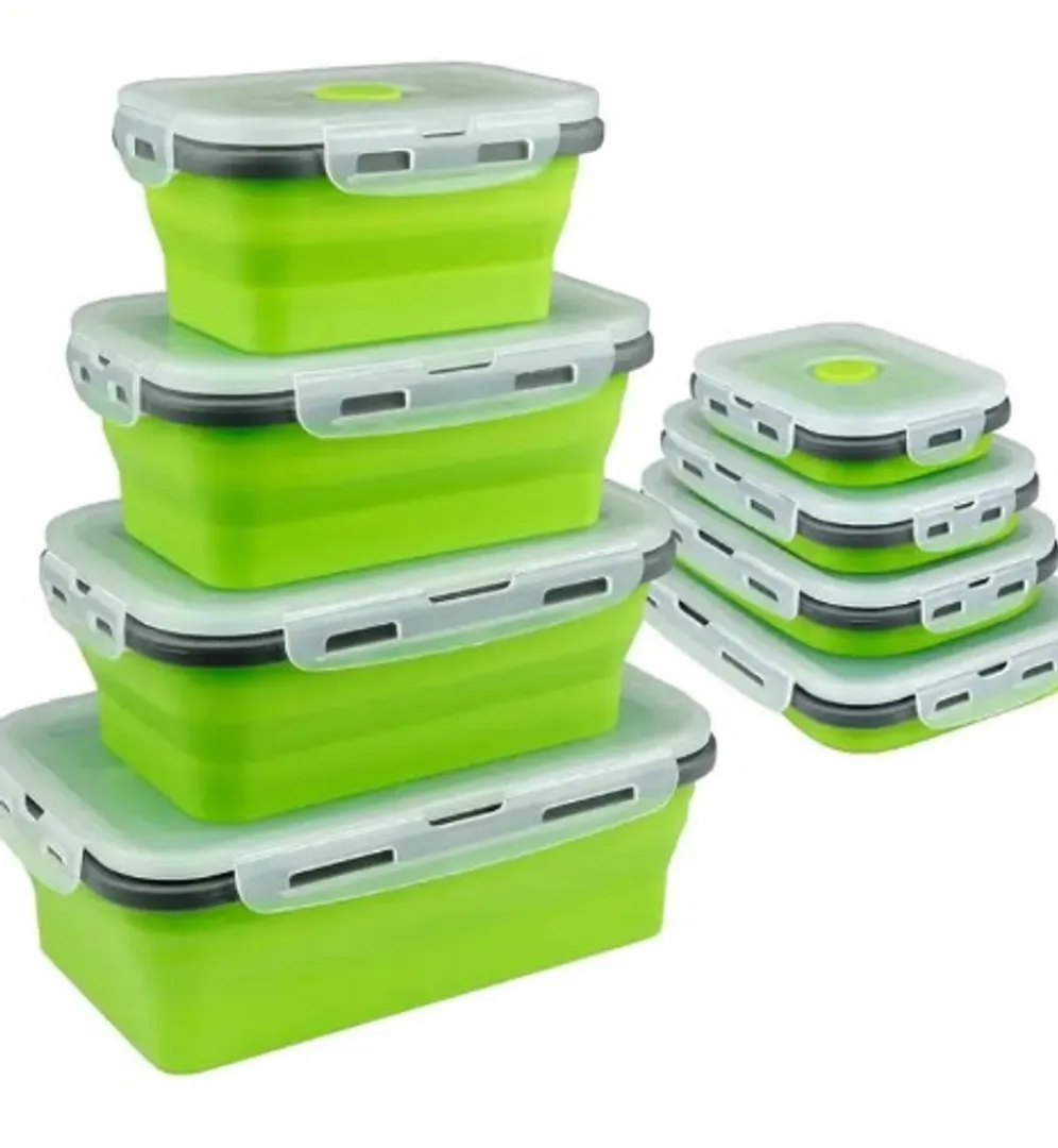 Set X4 contenedores plegables de silicona 
