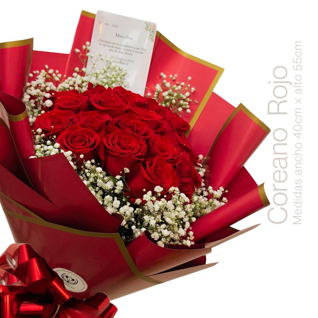  BOUQUET COREANO ROJO