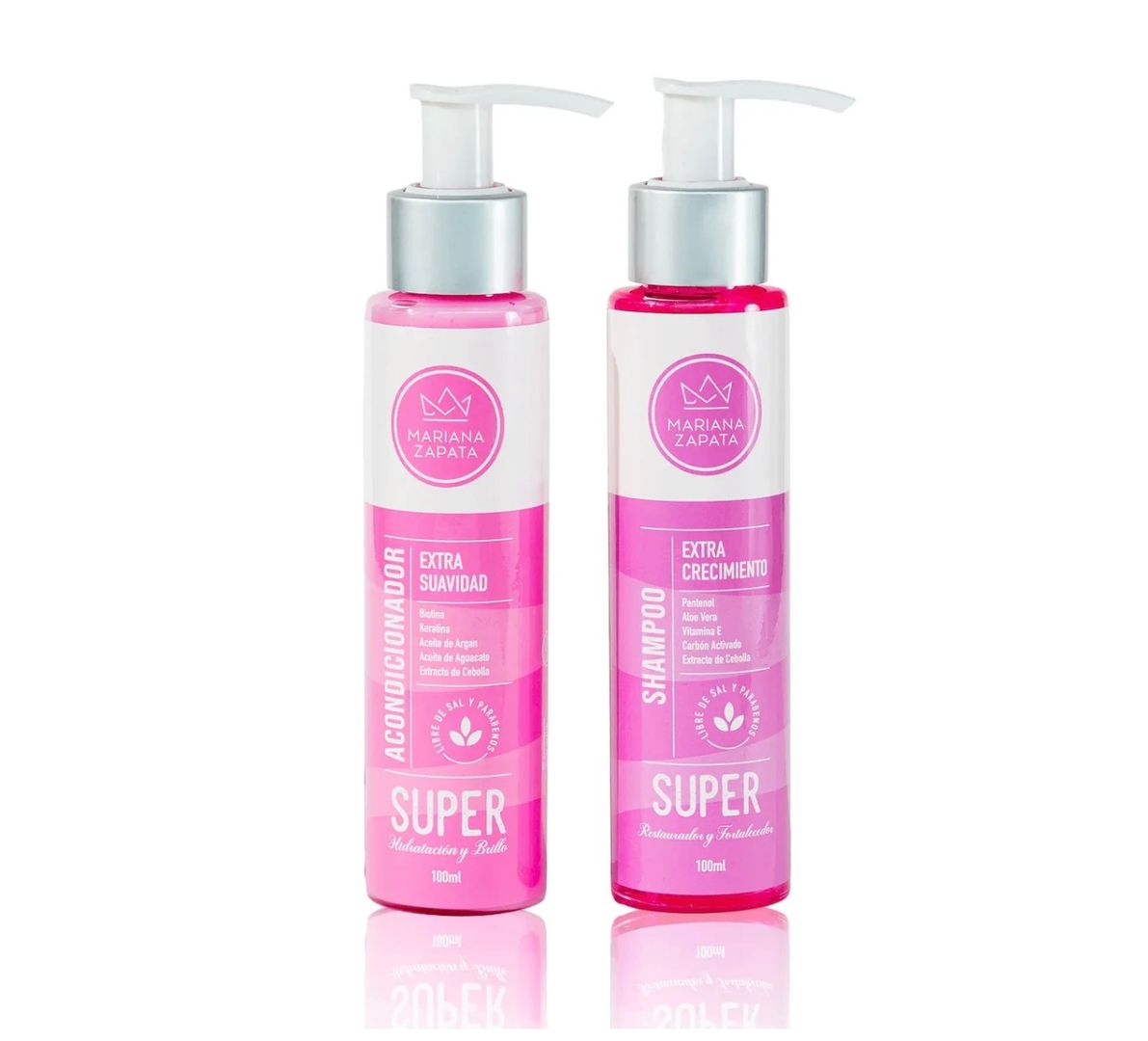 Kit shampoo y acondicionador tamaño viajero 100ml