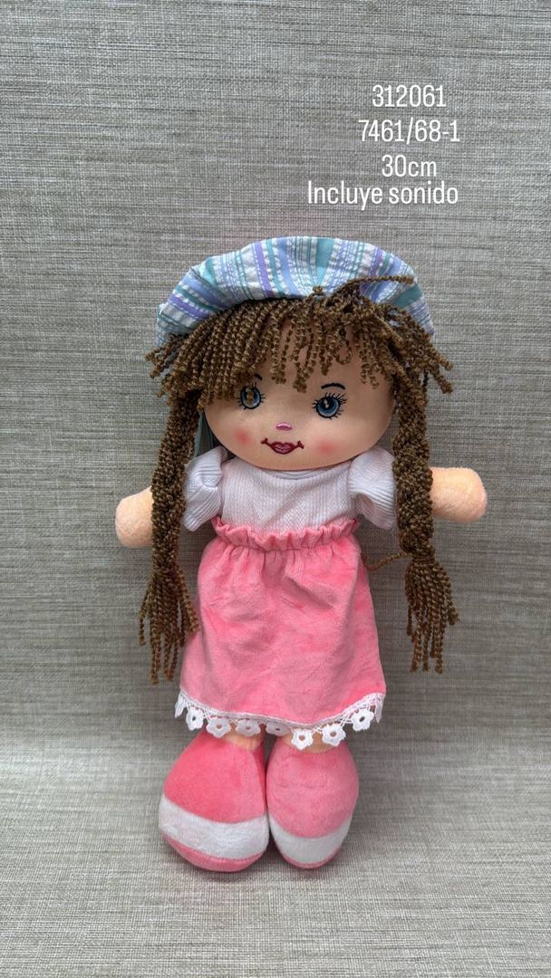 MUÑECA CON SONIDO SURTIDA 30 CM