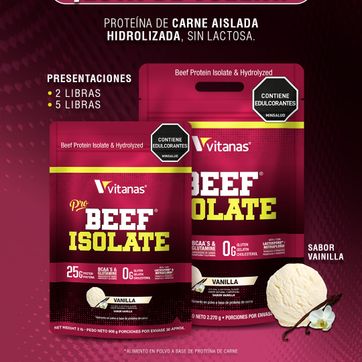 Pro Beef isolate 2 libras vitanas - imagen 1