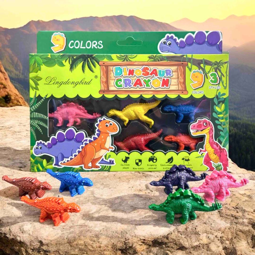 CRAYONES DINOSAURIOS X9
