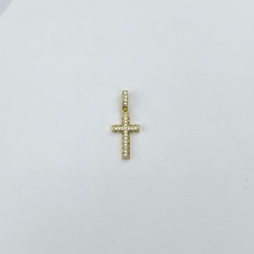 DIJE CRUZ MADERA CUADRADA 5555  - imagen 1