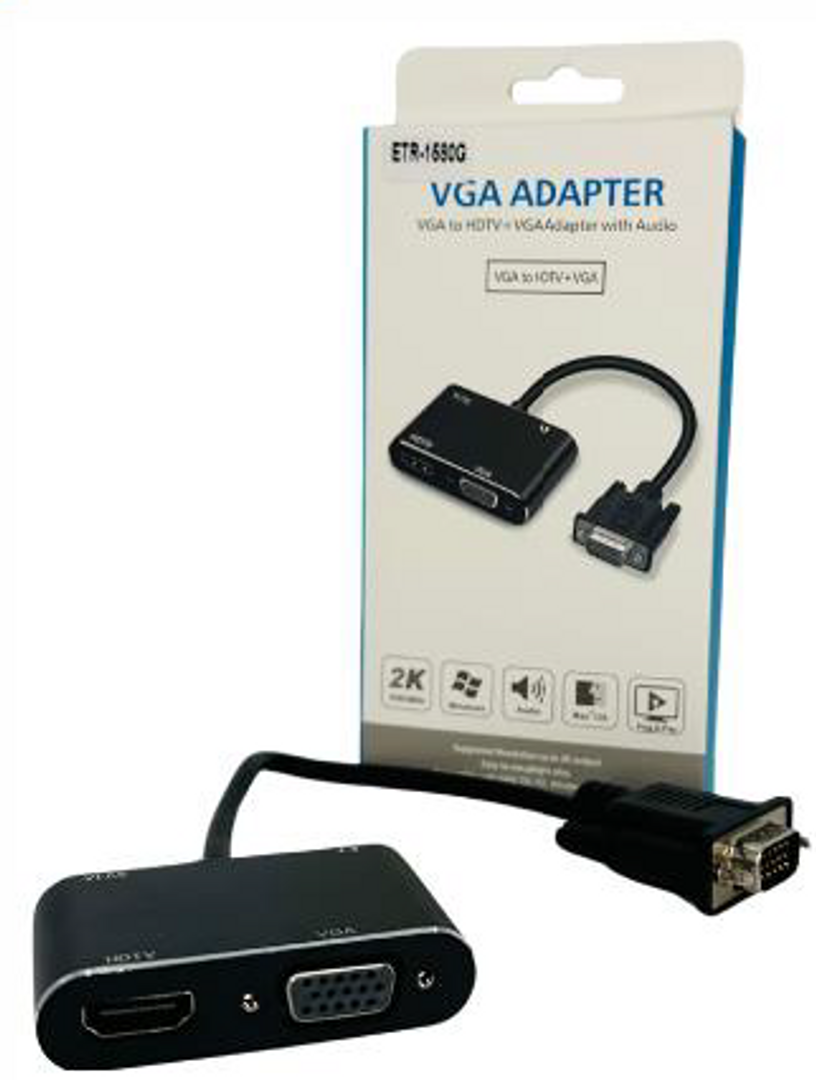 ADAPTADOR VGA A VGA, HDMI