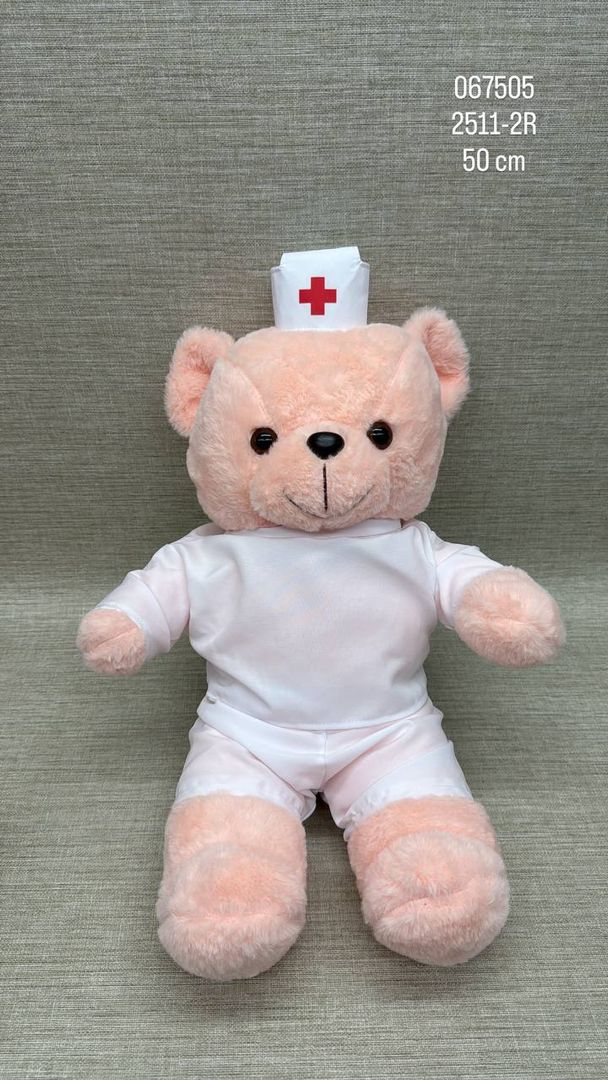 OSO DISFRAZADO DE ENFERMERO 50 CM