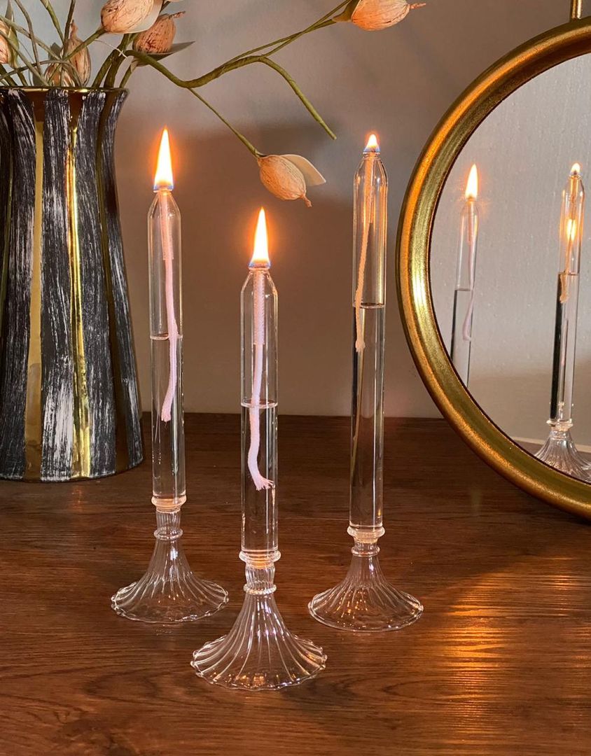 Velas de Cristal Transparente