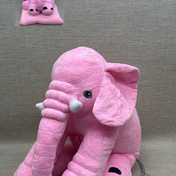 Imagen del producto ELEFANTE CON COBIJA COLOR ROSA 45 CM