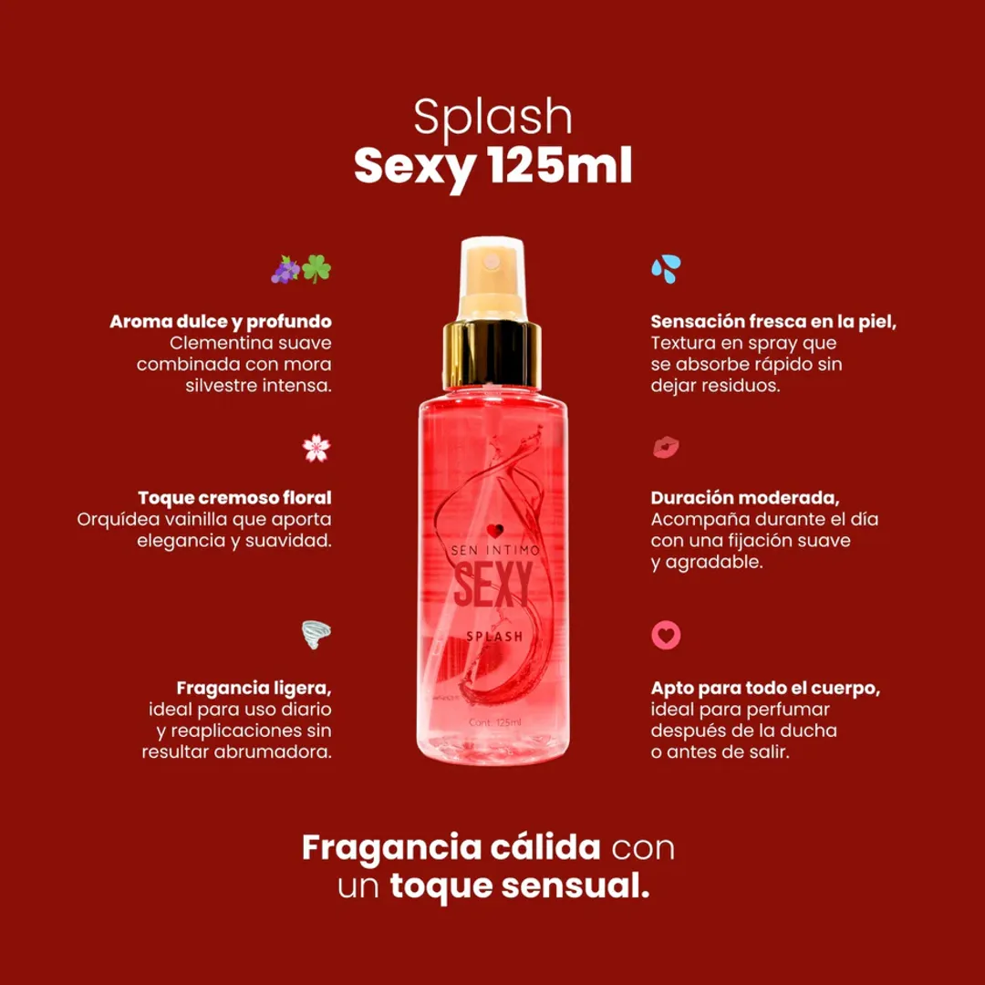 Sexy Splash Con Pheromonas X 125 Ml